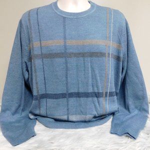 Dockers Pullover Sweater Mens's L Crewneck Blue Gray